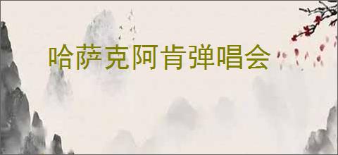 哈萨克阿肯弹唱会